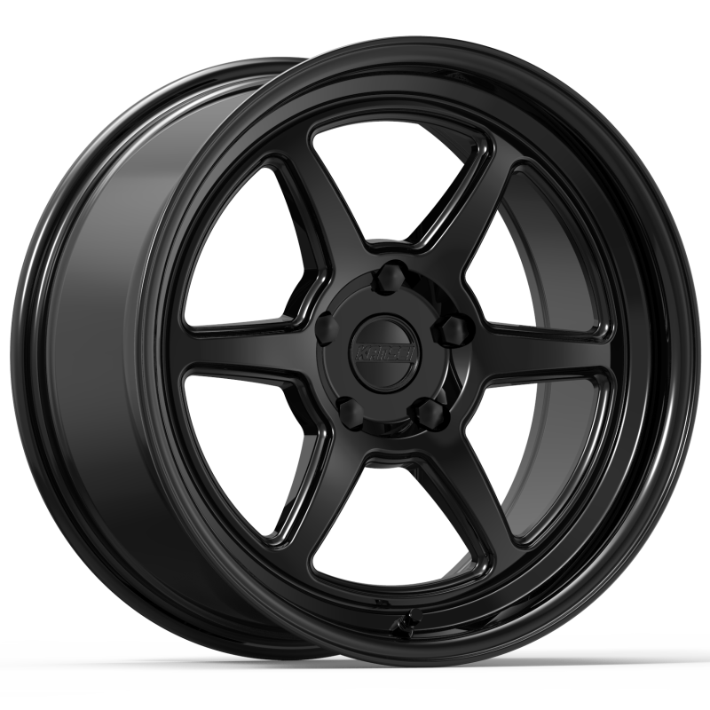 Kansei K14B Roku 18x9in / 5x108 BP / 12mm Offset / 63.4mm Bore - Gloss Black Wheel