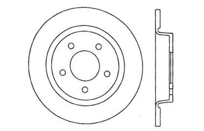 StopTech 04-10 Mazda3 Slotted & Drilled Right Rear Rotor