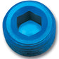 Russell Performance 1/8in Allen Socket Pipe Plug (Blue)