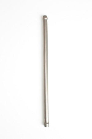 Ticon Industries 12in Length x 1/2in OD Titanium Hollow Mushroom Hanger Rod - Double Ended