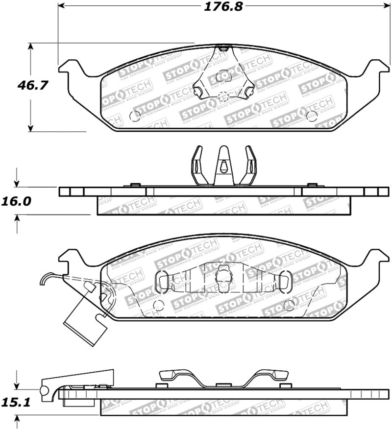 StopTech Street Brake Pads