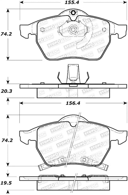 StopTech Street Select Brake Pads