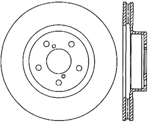 StopTech Power Slot 05-08 LGT Front Left CRYO Slotted Front Left Rotor