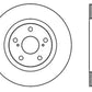 StopTech 07-09 Lexus ES 250/ES 300/ ES330/ES350 SportStop Slotted & Drilled Left Front Rotor