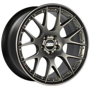 BBS CH-RII 20x10.5 5x120 ET35 Satin Platinum Center Black Lip SS Rim Prot Wheel -82mm PFS/Clip Req