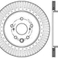 StopTech Slotted & Drilled Sport Brake Rotor Left Rear 13-14 Lexus GS300/350/400/430