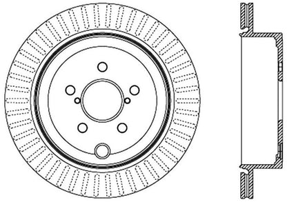 StopTech Power Slot 13 Scion FR-S / 13 Subaru BRZ Rear Left Slotted Rotor