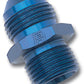 Russell Performance -4 AN Flare to 10mm x 1.0 Metric Thread Adapter (Blue)