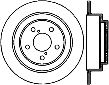 StopTech 90-08 Subaru Legacy/Forester/Impreza Rear Right Drilled Sportstop Cryo Rotor