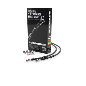 Goodridge 10-13 Yamaha FZ8 Carbon Front Race Brake Lines