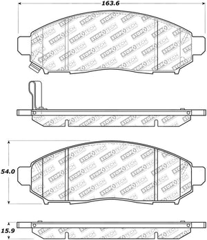 StopTech Street Select Brake Pads - Front