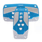 NRG Aluminum Sport Pedal A/T - Blue w/Silver Carbon