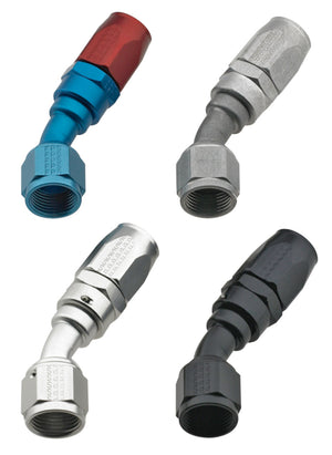 Fragola -4AN x 30 Degree Power Flow Hose End - Blue/Red