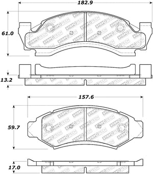 StopTech Street Select Brake Pads - Front