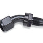 Russell Performance -8 AN 45 Degree Hose End Without Socket - Polished and Black