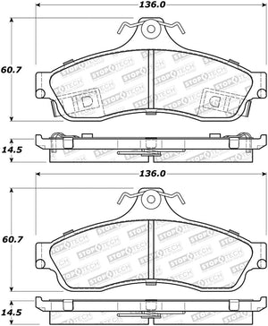 StopTech Street Brake Pads - Rear