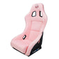 NRG FRP Bucket Seat Prisma Edition w/ Pearlized Back and Pink Alcantara (Medium)