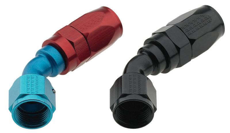 Fragola -10AN Fem x -12AN Hose 45 Degree Expanding Hose End - Blue/Red