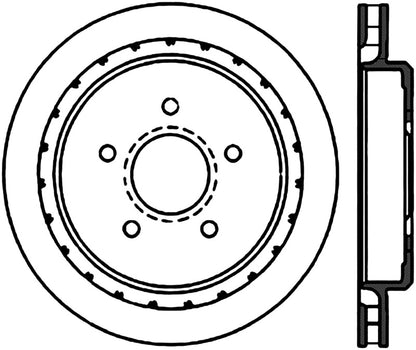 StopTech Power Slot 97-04 Chevy Corvette Slotted Right Rear CRYO Rotor