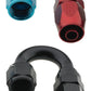 Fragola -10AN x 180 Degree Pro-Flow Hose End - Blue/Red