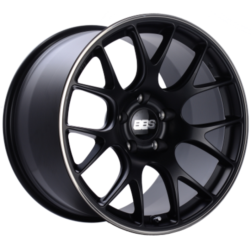 BBS CH-R 20x8.5 5x112 ET40 Satin Black Polished Rim Protector Wheel -82mm PFS/Clip Required