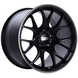 BBS CH-R 20x9 5x112 ET25 CB66.5 Satin Black Polished Rim Protector Wheel