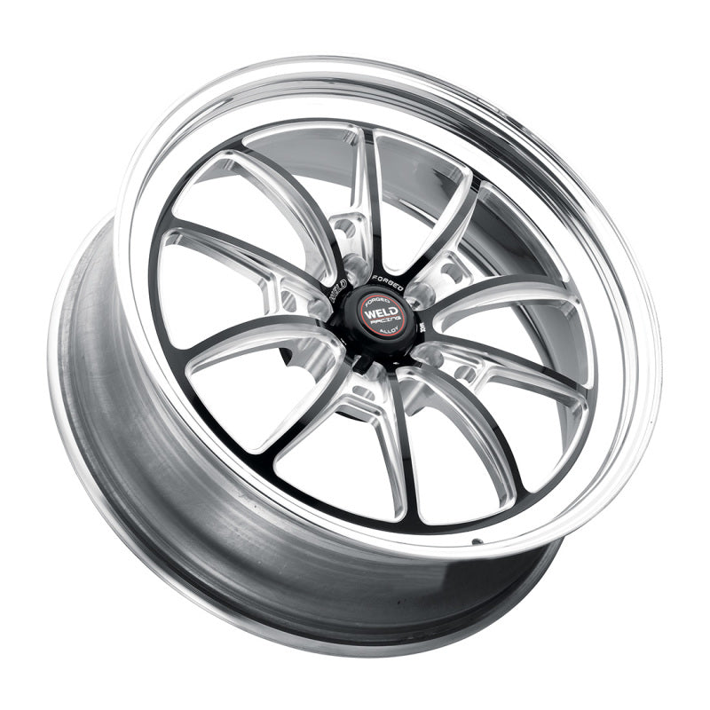 Weld S80 17x10 / 5x115 BP / 6.7in BS Black Wheel (High Pad) - Non-Beadlock