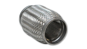 Vibrant SS Flex Coupling with Inner Braid Liner 2in inlet/outlet x 6in flex length