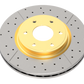 DBA 99-21 Ford F53 Front Street Series Drilled & Slotted Rotor