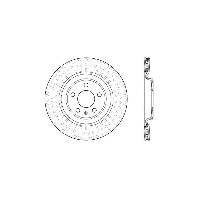 Stoptech 10-19 Audi S4 Premium Rear CryoStop Brake Rotor