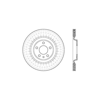 Stoptech 10-19 Audi S4 Premium Rear CryoStop Brake Rotor