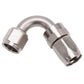 Russell Performance -8 AN Endura 120 Degree Full Flow Swivel Hose End (With 3/4in Radius)