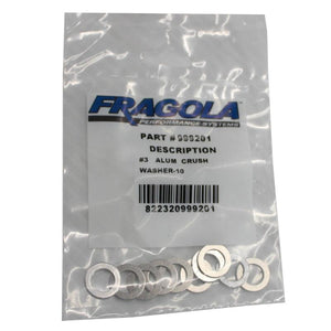 Fragola -6AN Alum. Crush Washer -AN-901 10 Pack