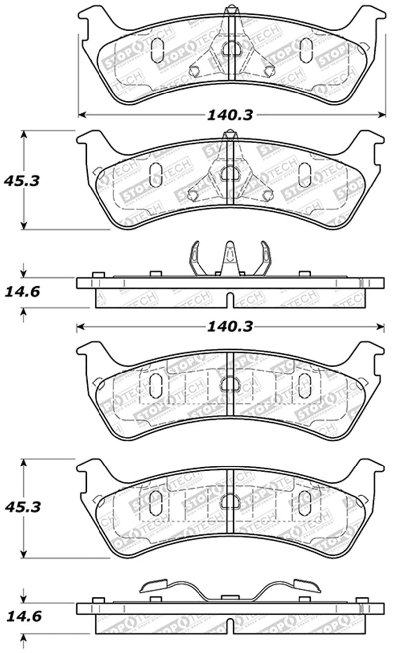 StopTech Street Select Brake Pads