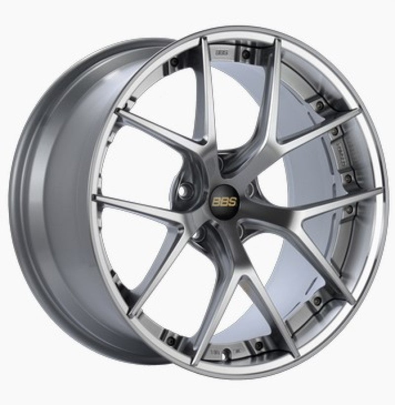 BBS RI-S 20x9 5x120 ET25 Diamond Silver Center / Diamond Cut Lip Wheel -82mm PFS/Clip Required