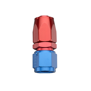 Fragola -8AN Straight Pro-Flow Hose End - Blue/Red