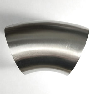 Stainless Bros SS304 1.625in 45 Deg Mandrel Bend Elbow - 1.5D Radius 16GA/.065in Wall (No Leg)