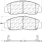 StopTech Performance 03-07 Honda Accord V6 A/T Front Brake Pads