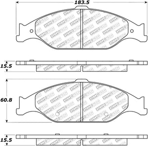 StopTech Street Select Brake Pads - Rear