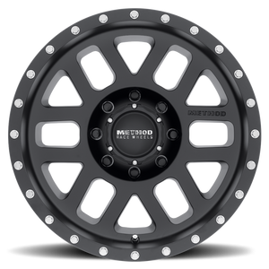 Method MR306 Mesh 18x9 +18mm Offset 8x170 130.81mm CB Matte Black Wheel