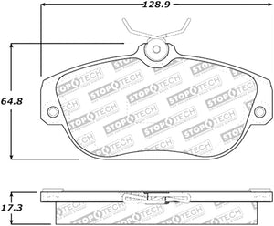 StopTech Street Select Brake Pads - Front/Rear