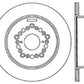 StopTech Power Slot 93-97 Lexus GS Series/95-00 LS400/92-00 SC400 Rear Left Drilled & Slotted Rotor