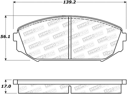 StopTech Street Select Brake Pads