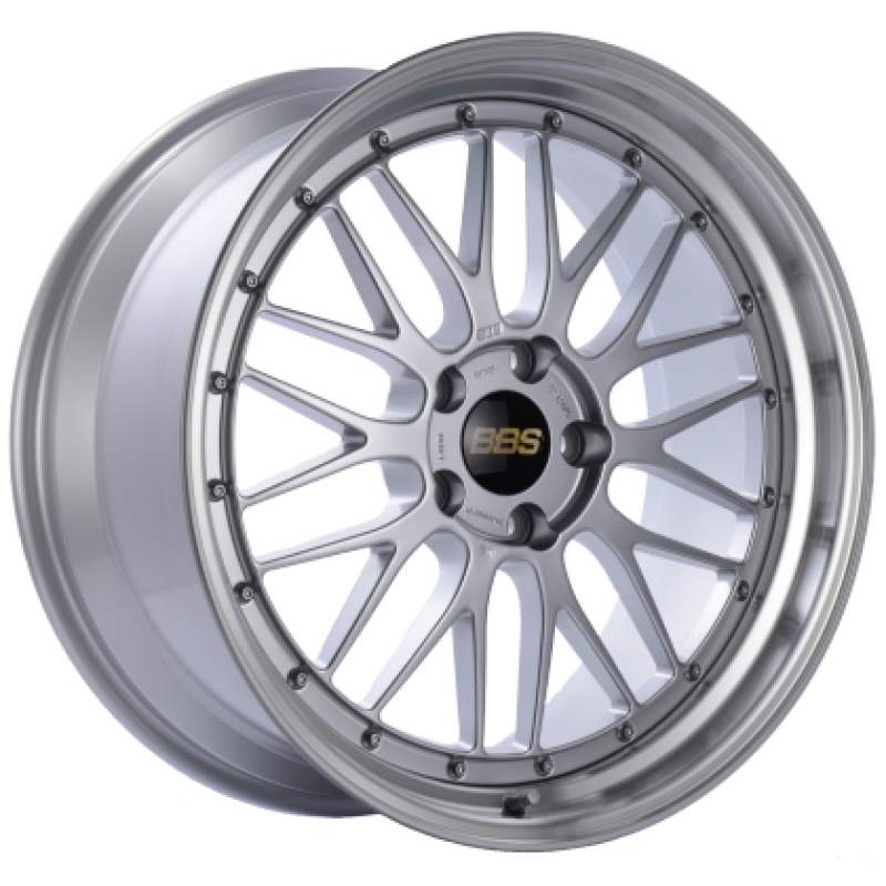 BBS LM 18x10 5x130 ET50 CB 71.6 Diamond Silver Center / Diamond Cut Lip Wheel