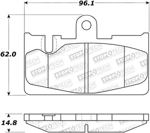 StopTech Street Rear Brake Pads 01-06 Lexus LS430