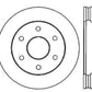 StopTech 92-00 GMC Suburban 1500 4WD (6 lug) Front Right Slotted & Drilled Rotor