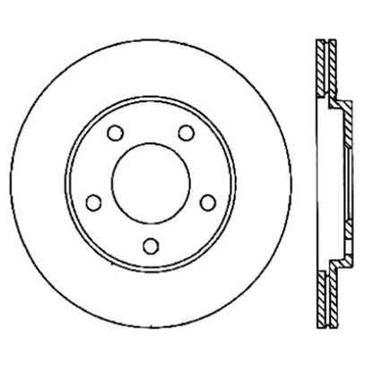 StopTech Power Slot 05-10 Mustang V6/4.0L / GT V8-4.6L Rear Right Slotted Rotor