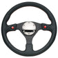 NRG Reinforced Steering Wheel (320mm) Blk Leather w/Dual Buttons