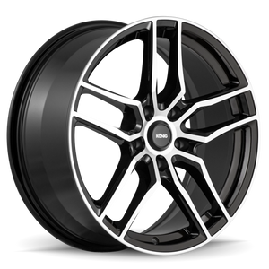 Konig Intention 18x8 5x112 ET45 Gloss Black / Machine Face