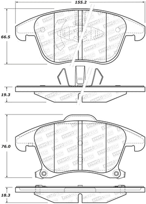 StopTech Street Brake Pads - Front